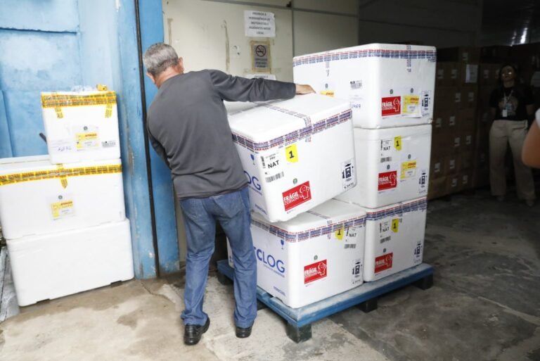 RN inicia distribuição de 29 mil vacinas contra dengue em 19 municípios RN inicia distribuição de 29 mil vacinas contra dengue em 19 municípios