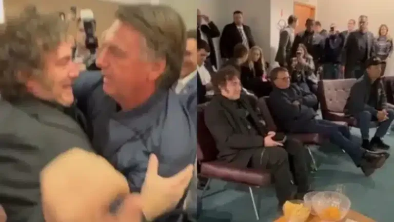 Em visita ao Brasil, Milei assiste jogo da Seleção Brasileira com Bolsonaro Em visita ao Brasil, Milei assiste jogo da Seleção Brasileira com Bolsonaro