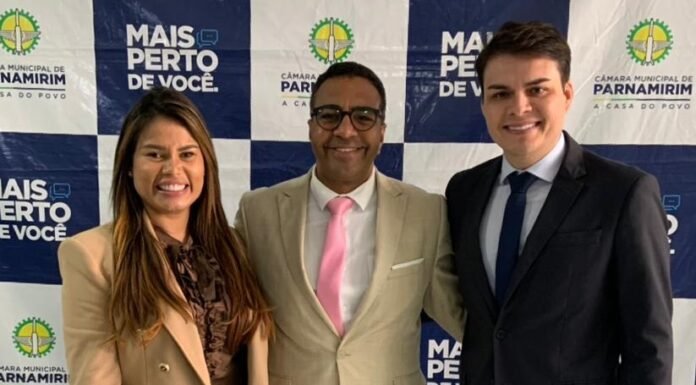 Presidente da Câmara de Parnamirim, Dr. César Maia, recebe o presidente da Câmara de Extremoz