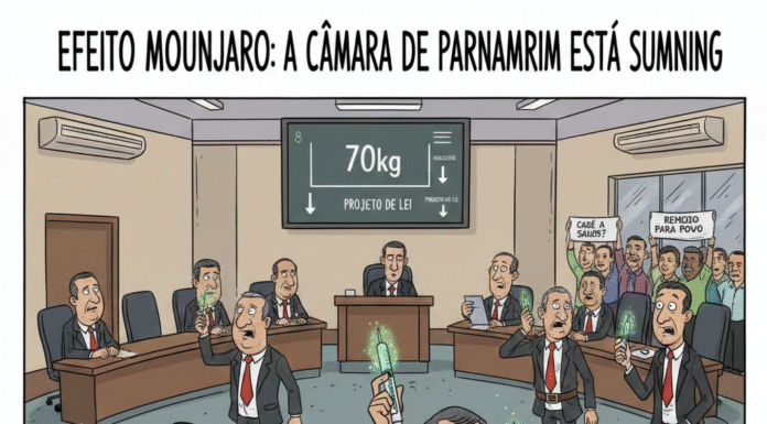Efeito Mounjaro: A Câmara de Parnamirim está “sumindo” (literalmente)
